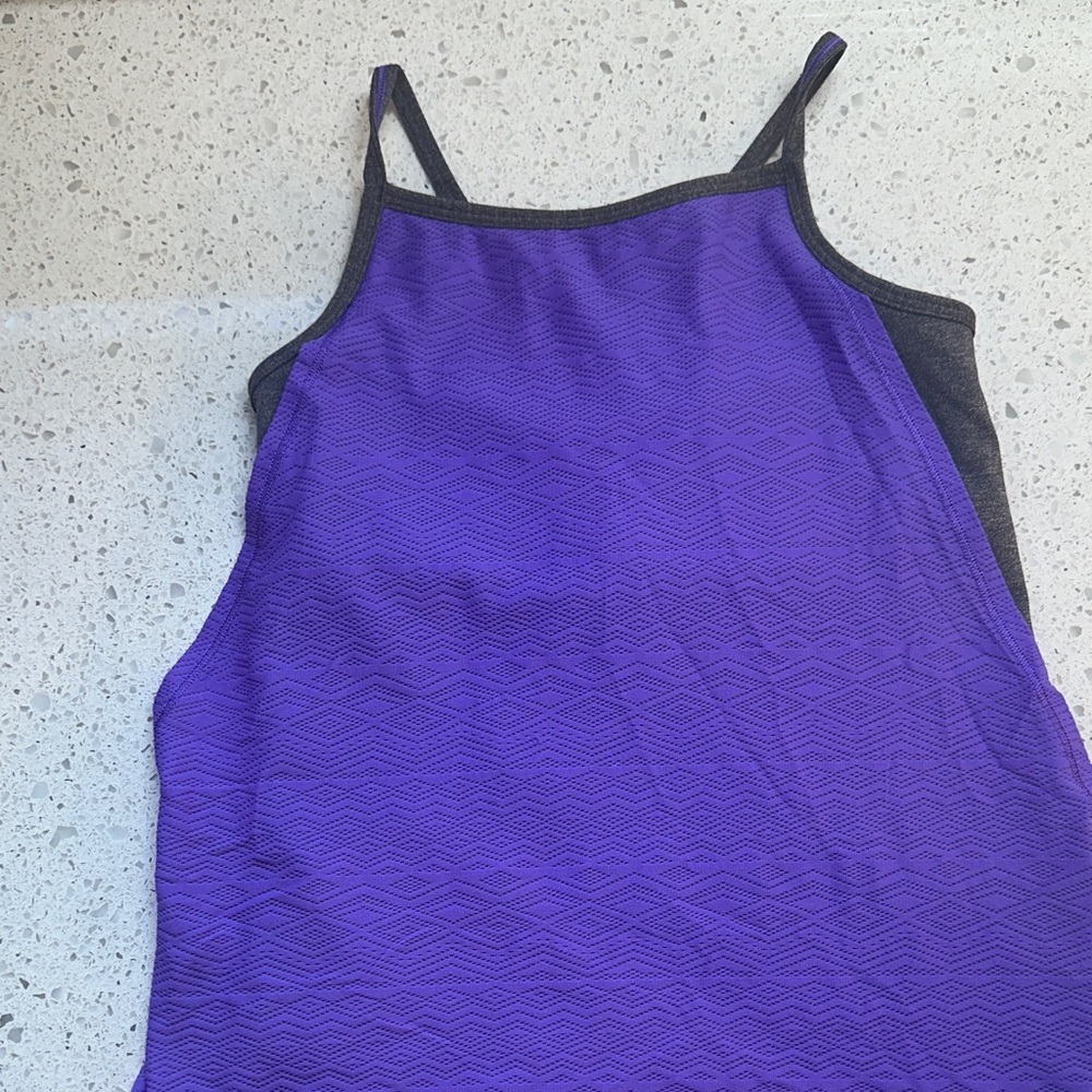 Girls Ivivva by Lululemon Purple and Black Tank Top